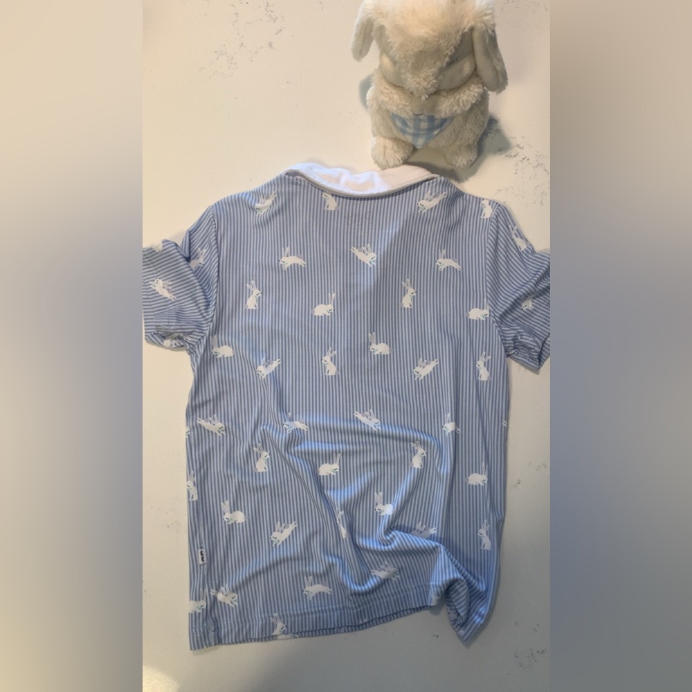 Little Sleepies Easter Bunny Polo Size 5 Matching Sibling - Picture 2 of 4